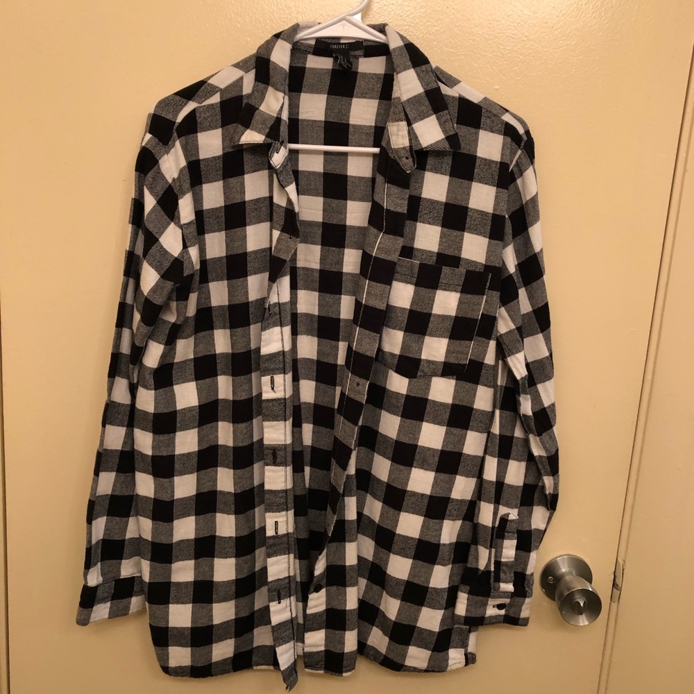 Plaid button down